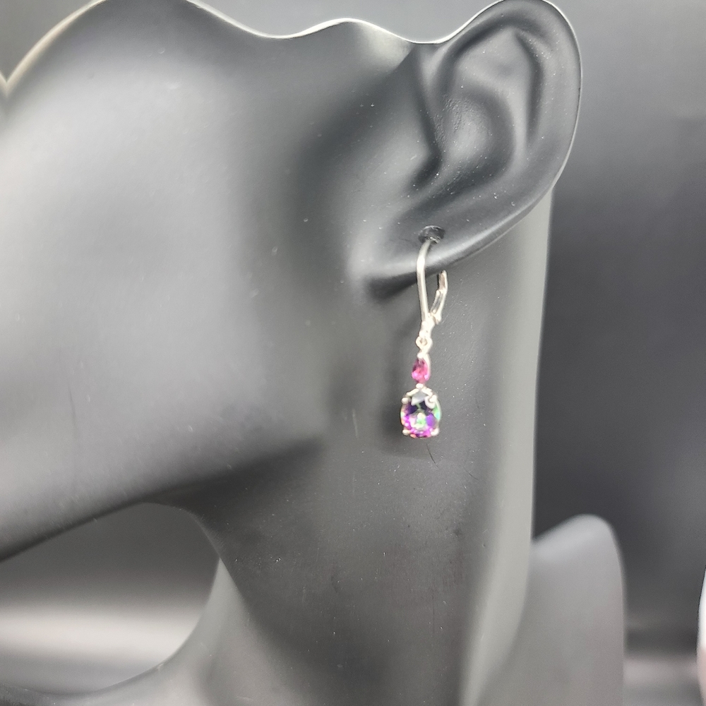 BBJ 925 Mystic Topaz Earrings.